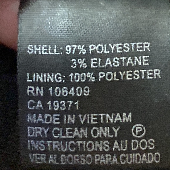 TAHARI Arthur S. Levine  you omens black ruffle gold zipper blazer size 18 - Picture 9 of 9